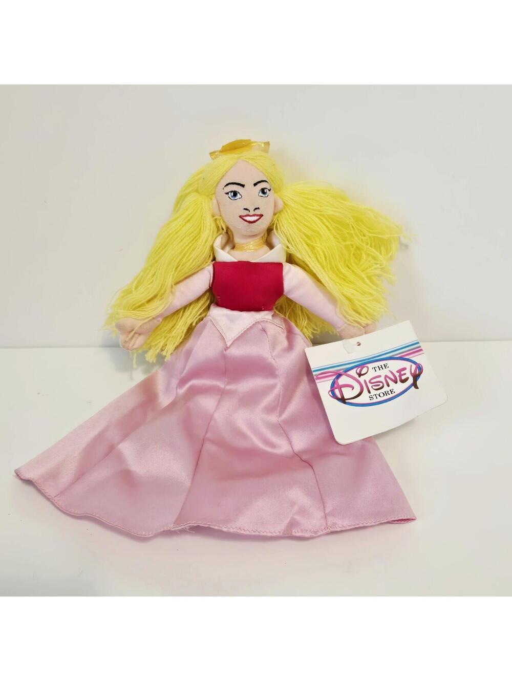 Disney Store Sleeping Beauty Movie Princess Aurora 10 In Bean Bag Plush Toy Doll